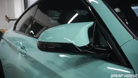 BMW F82 M4 헥시스 민트색 전체랩핑+오렌지 포인트랩핑 시공[김포랩핑전문업체][랩하우스] / 김포시 양촌읍
