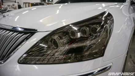 현대 에쿠스리무진(VL500) 3M 2080 화이트 골드 스파클 전체랩핑 시공[김포랩핑전문점][랩하우스] / 김포시 양촌읍