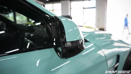 BMW F82 M4 헥시스 민트색 전체랩핑+오렌지 포인트랩핑 시공[김포랩핑전문업체][랩하우스] / 김포시 양촌읍