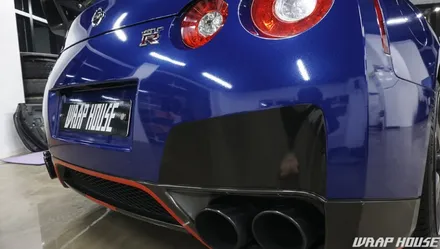 닛산 GTR R35 딥블루 메탈릭 전체랩핑 시공[김포 랩핑전문점][랩하우스] / 김포시 양촌읍