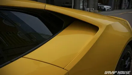 람보르기니 우라칸 에이버리 다크옐로우 전체랩핑[김포랩핑][랩하우스] / 김포시 양촌읍