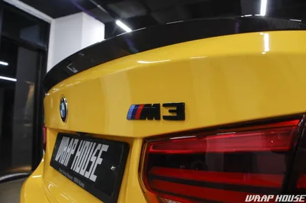 BMW F80 M3 옐로우 페인트워크 에디션 전체랩핑 시공[김포+수입차+랩핑+카스킨+PPF+생활보호+신차+패키지][랩하우스] / 김포시 양촌읍