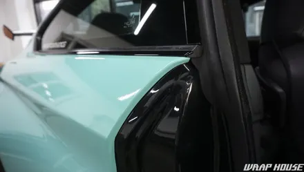 BMW F82 M4 헥시스 민트색 전체랩핑+오렌지 포인트랩핑 시공[김포랩핑전문업체][랩하우스] / 김포시 양촌읍