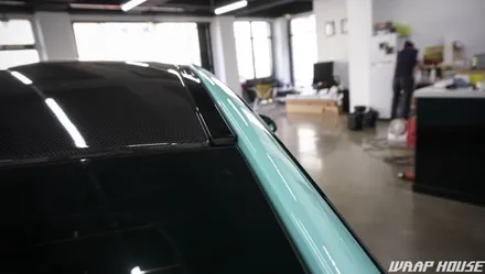 BMW F82 M4 헥시스 민트색 전체랩핑+오렌지 포인트랩핑 시공[김포랩핑전문업체][랩하우스] / 김포시 양촌읍