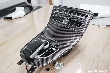 벤츠 E클래스 W213 실내하이그로시 카본랩핑 시공[김포+수입차+실내랩핑+카스킨][랩하우스] / 김포시 양촌읍