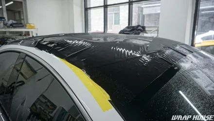 벤츠 cls53amg 루프 블랙ppf+사이드미러 랩핑 시공[루프스킨+미러랩핑][김포랩핑][랩하우스] / 김포시 양촌읍