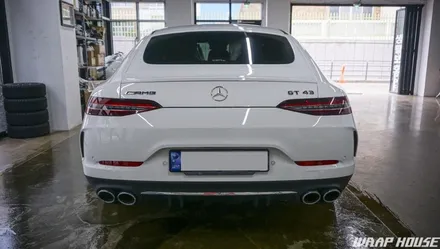 벤츠 AMG GT43 에이버리 유광 카마인레드 전체랩핑 시공[김포랩핑][랩하우스] / 김포시 양촌읍
