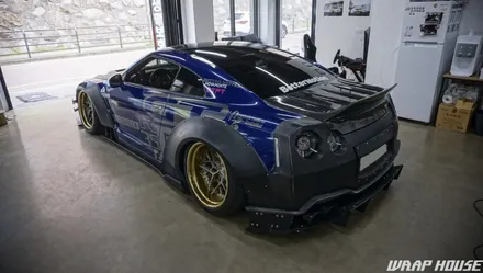 닛산 GTR R35 로켓버니 이노즈텍 미드나잇골드 전체랩핑[김포랩핑][랩하우스] / 김포시 양촌읍