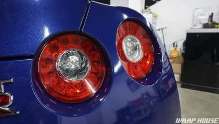 닛산 GTR R35 딥블루 메탈릭 전체랩핑 시공[김포 랩핑전문점][랩하우스] / 김포시 양촌읍