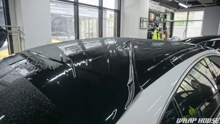 벤츠 cls53amg 루프 블랙ppf+사이드미러 랩핑 시공[루프스킨+미러랩핑][김포랩핑][랩하우스] / 김포시 양촌읍