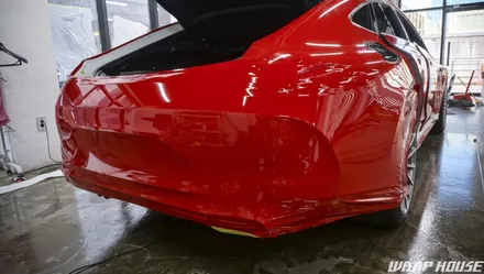 벤츠 AMG GT43 에이버리 유광 카마인레드 전체랩핑 시공[김포랩핑][랩하우스] / 김포시 양촌읍