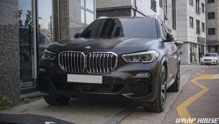 BMW X5(G05) 에이버리 사틴블랙 전체랩핑 시공[김포자동차랩핑 전문업체][랩하우스] / 김포시 양촌읍