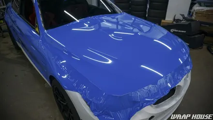 BMW M4 유광 인텐스블루 전체랩핑[김포랩핑][랩하우스] / 김포시 양촌읍