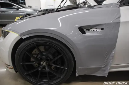 BMW E92 M3 나르도 그레이 전체랩핑 시공[김포+수입차+카스킨+시멘트+쿨그레이+3M][랩하우스] / 김포시 양촌읍