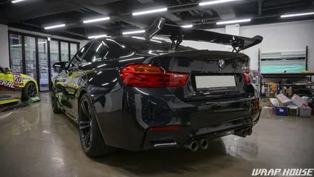 BMW F82 M4 헥시스 민트색 전체랩핑+오렌지 포인트랩핑 시공[김포랩핑전문업체][랩하우스] / 김포시 양촌읍