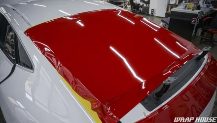 벤츠 AMG GT43 에이버리 유광 카마인레드 전체랩핑 시공[김포랩핑][랩하우스] / 김포시 양촌읍
