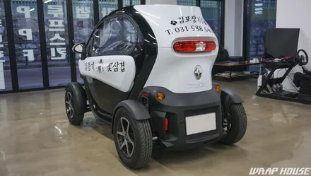 르노 트위지 광고데칼 시공기[김포 광고데칼 전문점][카스킨+랩핑][랩하우스] / 김포시 양촌읍