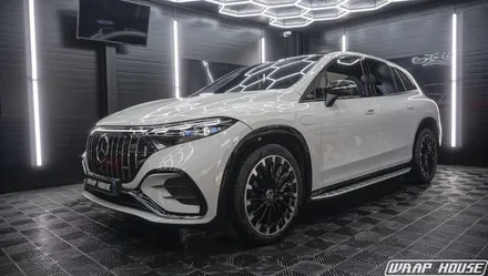 벤츠 EQS SUV LB볼케닉그레이 전체랩핑 시공[김포랩핑][랩하우스] / 김포시 양촌읍