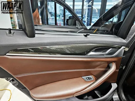 덕양 BMW 520d 자동차 실내 튜닝, 카본 랩핑으로 드레스업 / 고양 덕양구