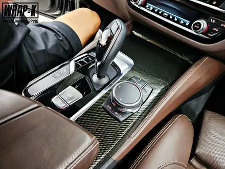 덕양 BMW 520d 자동차 실내 튜닝, 카본 랩핑으로 드레스업 / 고양 덕양구
