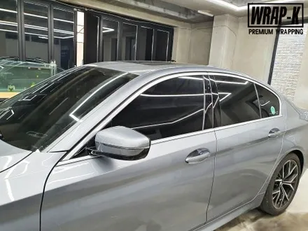 BMW 5시리즈 530i 눈썹몰딩 크롬죽이기 랩핑 / 경기 고양 덕양