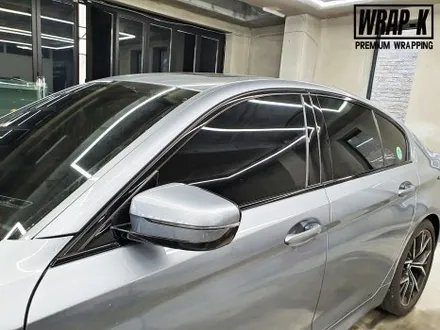 BMW 5시리즈 530i 눈썹몰딩 크롬죽이기 랩핑 / 경기 고양 덕양