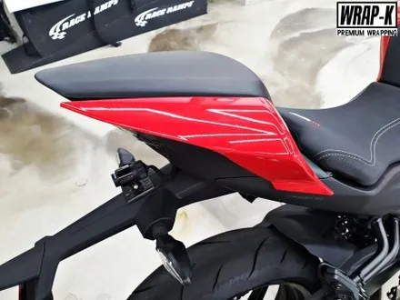 바이크랩핑으로 CFMOTO 450NK 레드 컬러 변신 / 경기 고양 덕양