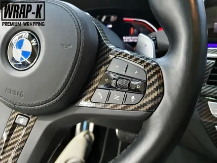 BMW 5시리즈 g30 530i 핸들까지 포함한 실내 카본랩핑 / 경기 고양 덕양