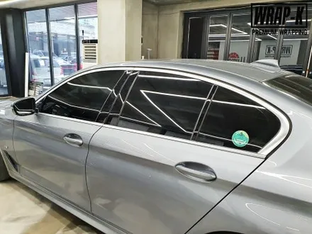 BMW 5시리즈 530i 눈썹몰딩 크롬죽이기 랩핑 / 경기 고양 덕양