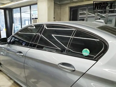 BMW 5시리즈 530i 눈썹몰딩 크롬죽이기 랩핑 / 경기 고양 덕양