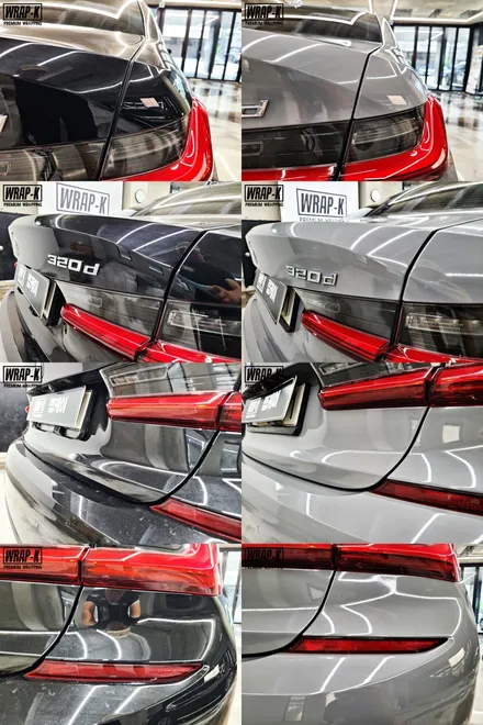 덕양구향동랩핑 bmw 3시리즈 320d 락그레이 전체랩핑 / 고양 덕양구