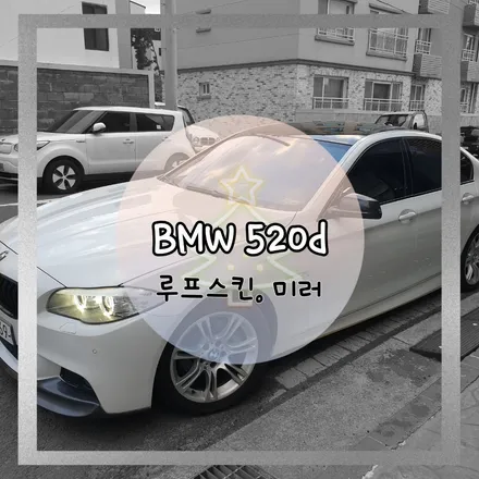 JEJU _ WRAPPER _ BMW 520d_ 루프스킨 & 사이드미러 / 제주시 오라일동