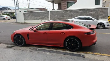 제주자동차랩핑 포르쉐 파나메라 전체랩핑 시공! 제주래퍼샵 / 제주시 오라일동