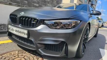 JEJU-WRAPPER BMW M4 430I 전.후면 스모그라이트 필름/ 앞범퍼 사틴블랙 재시공 ! / 제주시 오라일동
