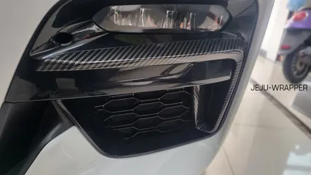 JEJU-WRAPPER BMW X4 루프스킨, 실내 실외 카본랩핑 / 제주시 오라일동