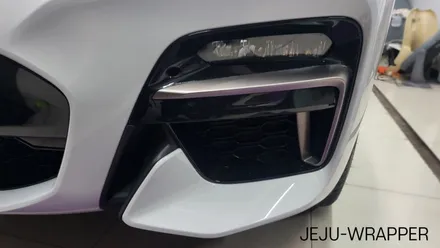 JEJU-WRAPPER BMW X4 루프스킨, 실내 실외 카본랩핑 / 제주시 오라일동