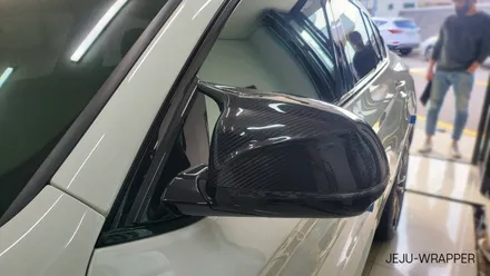 JEJU-WRAPPER BMW X4 루프스킨, 실내 실외 카본랩핑 / 제주시 오라일동