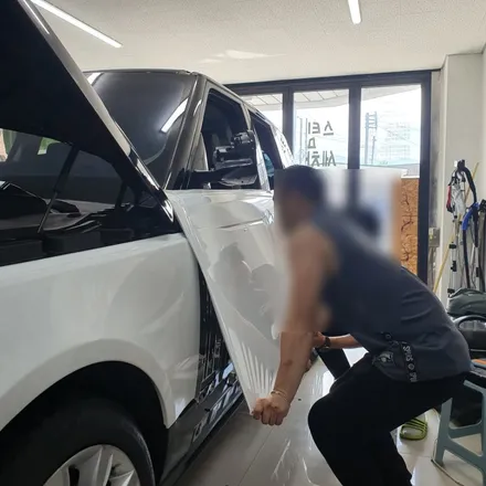 제주래퍼샵 레인지로버 전체랩핑 / 제주시 오라일동