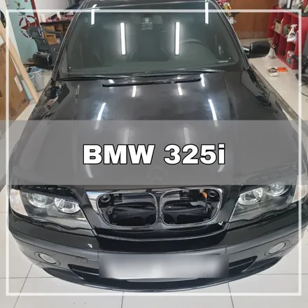 제주래퍼샵 BMW 325i 본넷 시공 / 제주시 오라일동