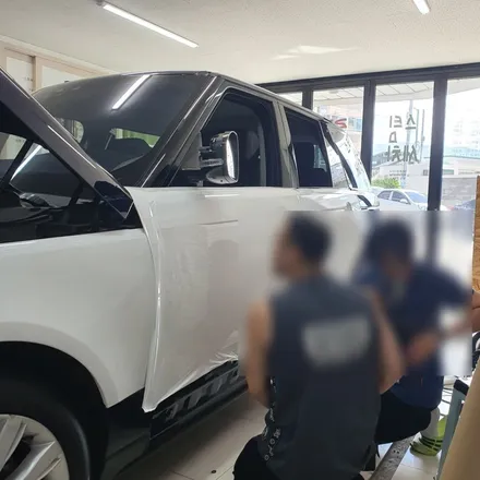 제주래퍼샵 레인지로버 전체랩핑 / 제주시 오라일동