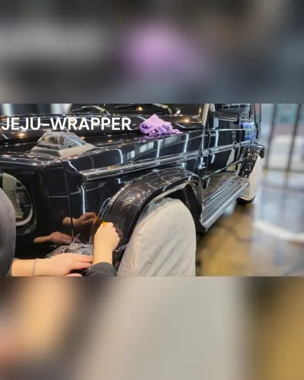 JEJU-WRAPPER:벤츠 지바겐 휠가니쉬 부분 PPF 작업 / 제주시 오라일동