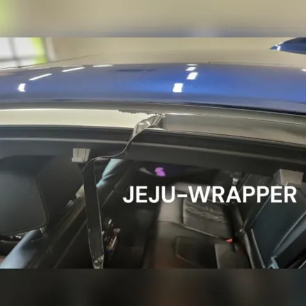 JEJU-WRAPPER:BMW 520D 크롬죽이기(재시공)랩핑 제주 / 제주시 오라일동