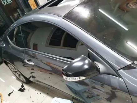제주자동차랩핑 제네시스쿠페 루프스킨 시공! 제주 래퍼샵 / 제주시 오라일동
