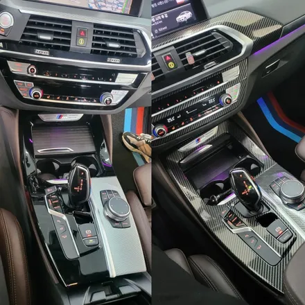 JEJU-WRAPPER BMW X4 루프스킨, 실내 실외 카본랩핑 / 제주시 오라일동
