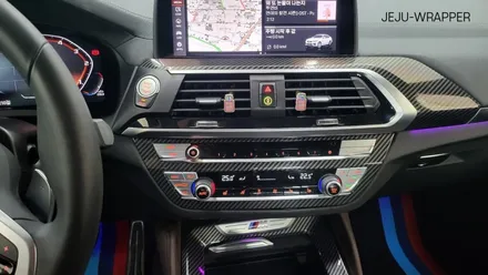 JEJU-WRAPPER BMW X4 루프스킨, 실내 실외 카본랩핑 / 제주시 오라일동