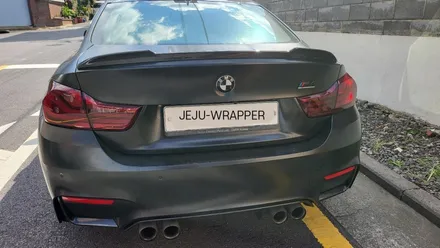 JEJU-WRAPPER BMW M4 430I 전.후면 스모그라이트 필름/ 앞범퍼 사틴블랙 재시공 ! / 제주시 오라일동