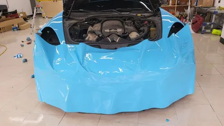 포르쉐 파나메라 970 GTS 스카이블루 전체랩핑 / 화성, 동탄, 용인, 오산
