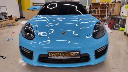 포르쉐 파나메라 970 GTS 스카이블루 전체랩핑 / 화성, 동탄, 용인, 오산