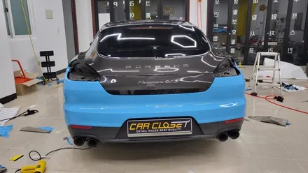 포르쉐 파나메라 970 GTS 스카이블루 전체랩핑 / 화성, 동탄, 용인, 오산