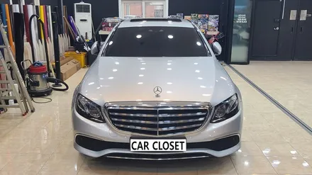 벤츠 E220d 진주펄 화이트 전체랩핑으로 고급지게 변신! / 화성, 동탄, 용인, 오산
